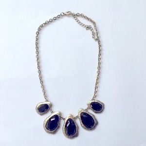 Black and gold short necklace